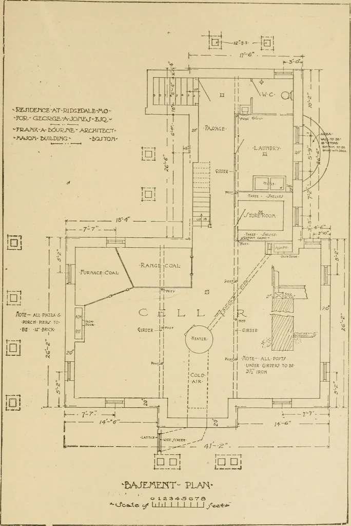 An illustration from Cyclopedia of architecture, carpentry, and building : a general reference work ..., 1907, leaf 398