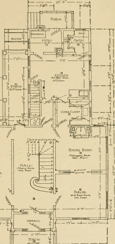 An illustration from Cyclopedia of architecture, carpentry, and building : a general reference work ..., 1907, leaf 400