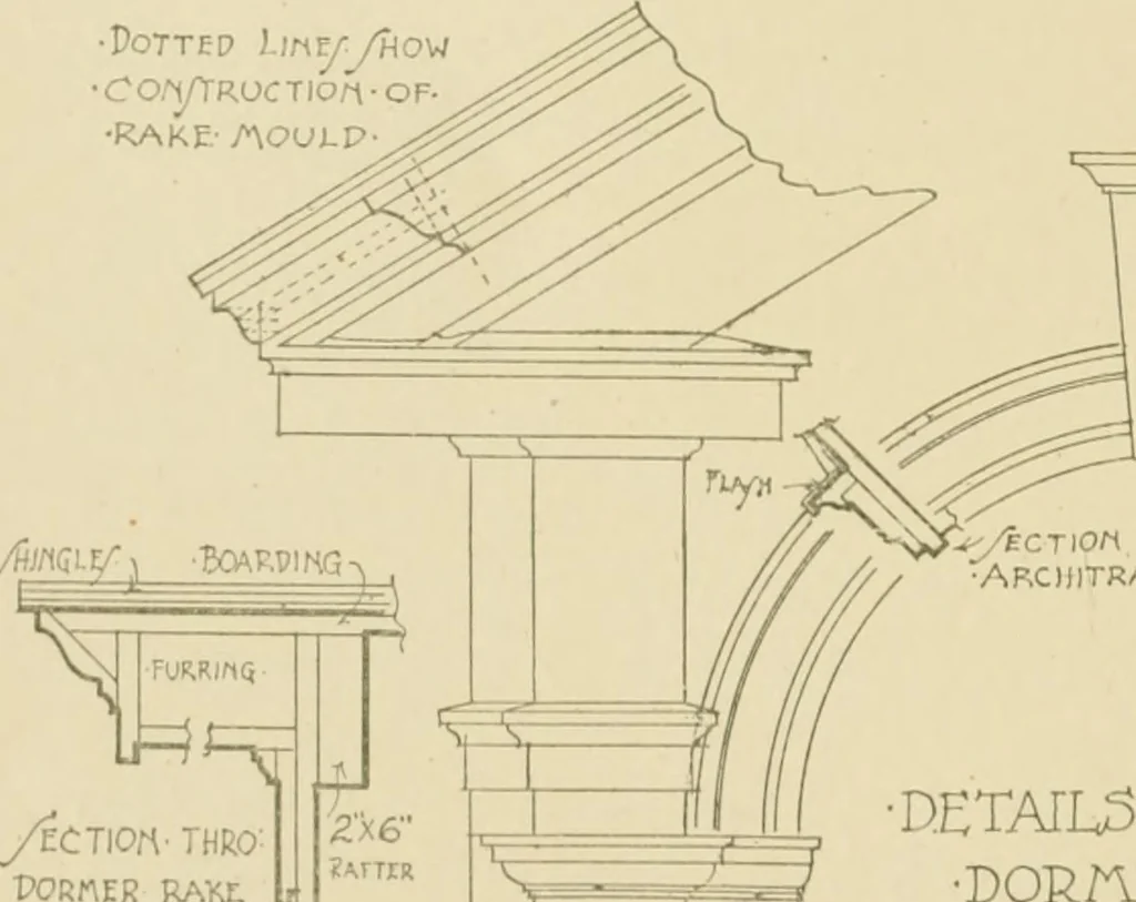 An illustration from Cyclopedia of architecture, carpentry, and building : a general reference work ..., 1907, leaf 417