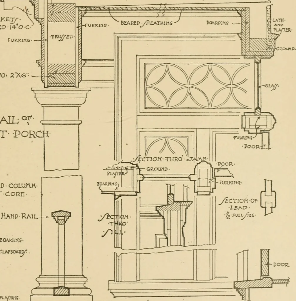 An illustration from Cyclopedia of architecture, carpentry, and building : a general reference work ..., 1907, leaf 426