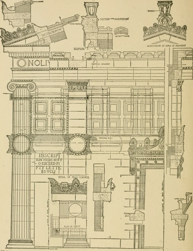An illustration from Cyclopedia of architecture, carpentry, and building : a general reference work ..., 1907, leaf 433