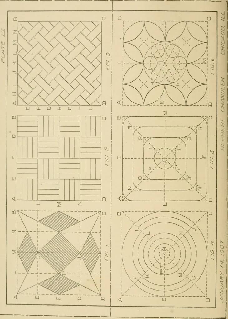 An illustration from Cyclopedia of architecture, carpentry, and building : a general reference work ..., 1907, leaf 67
