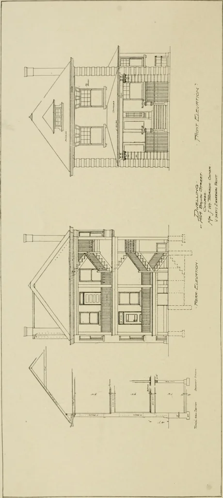 An illustration from Cyclopedia of architecture, carpentry, and building : a general reference work ..., 1907, leaf 77