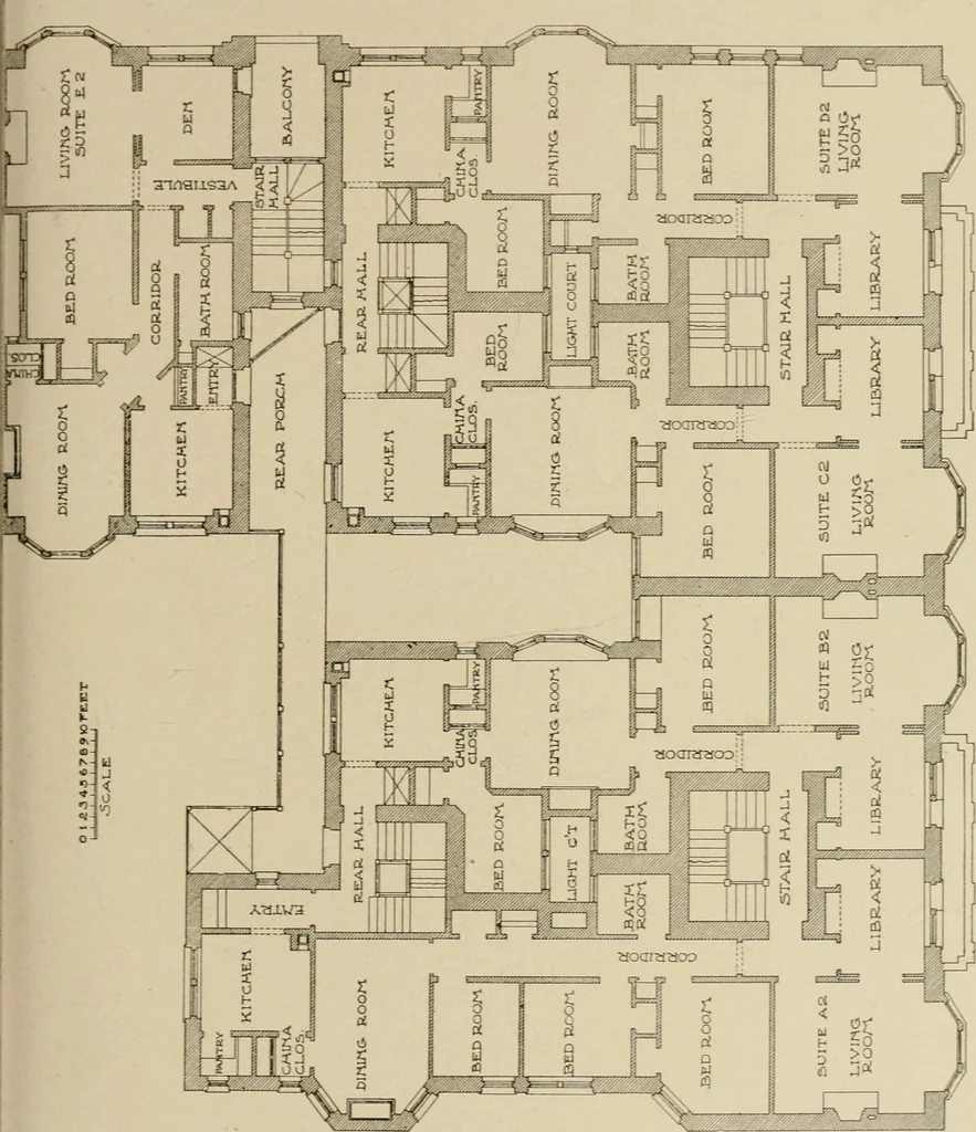 An illustration from Cyclopedia of architecture, carpentry, and building : a general reference work ..., 1907, leaf 98