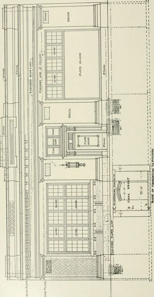 An illustration from Cyclopedia of architecture, carpentry, and building : a general reference work, 1912, leaf 199