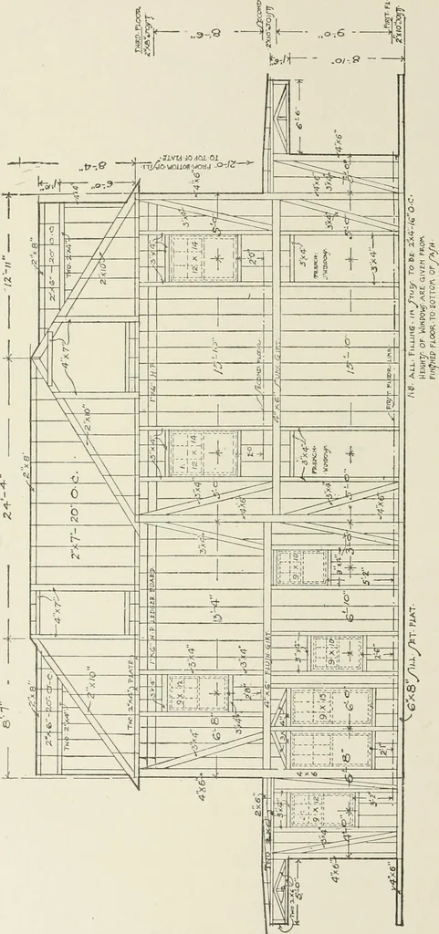 An illustration from Cyclopedia of architecture, carpentry, and building : a general reference work, 1912, leaf 385