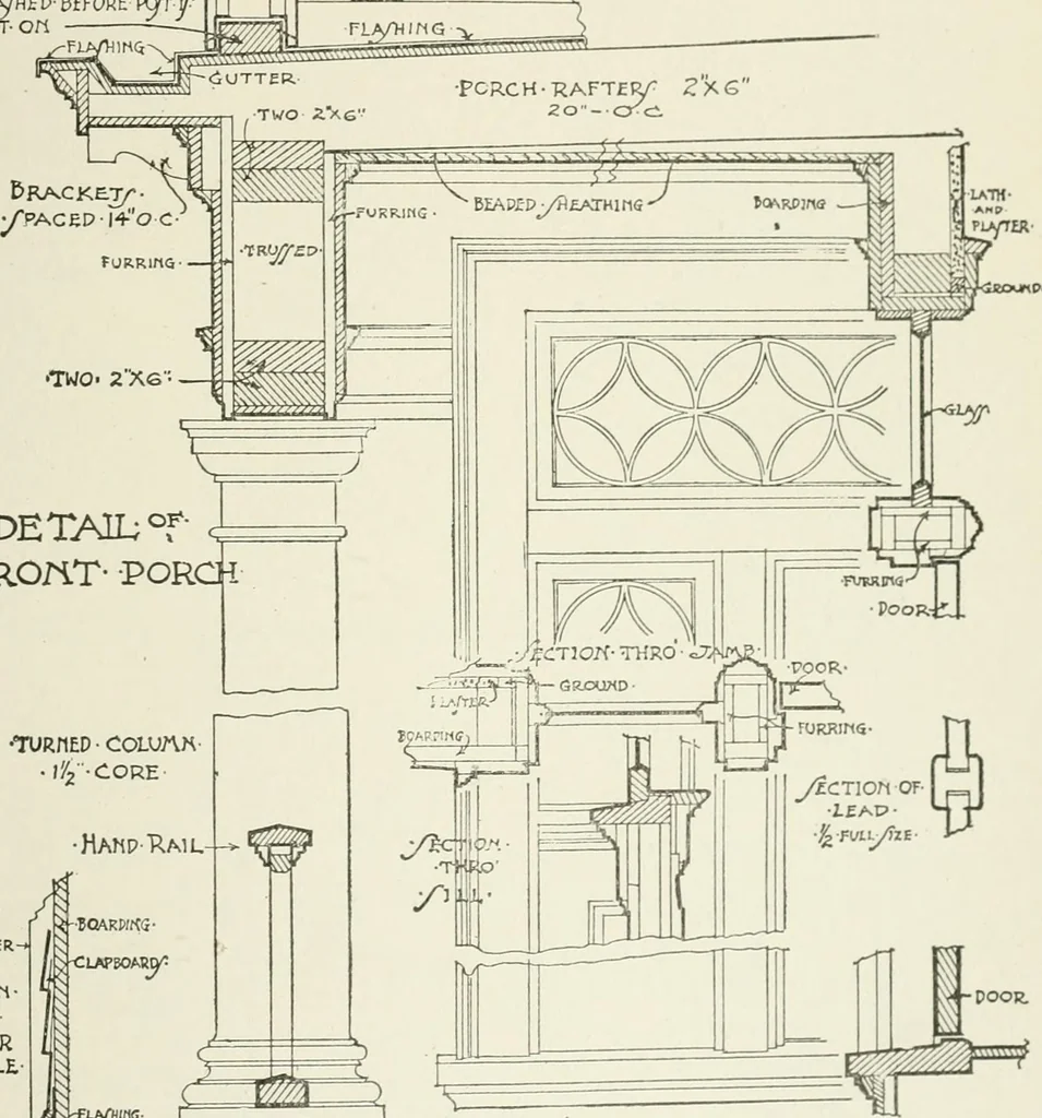 An illustration from Cyclopedia of architecture, carpentry, and building : a general reference work, 1912, leaf 396