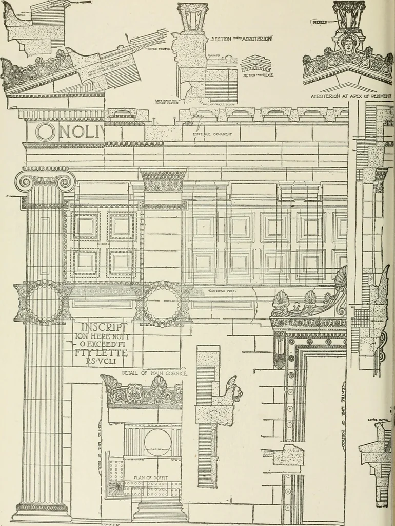 An illustration from Cyclopedia of architecture, carpentry, and building : a general reference work, 1912, leaf 403