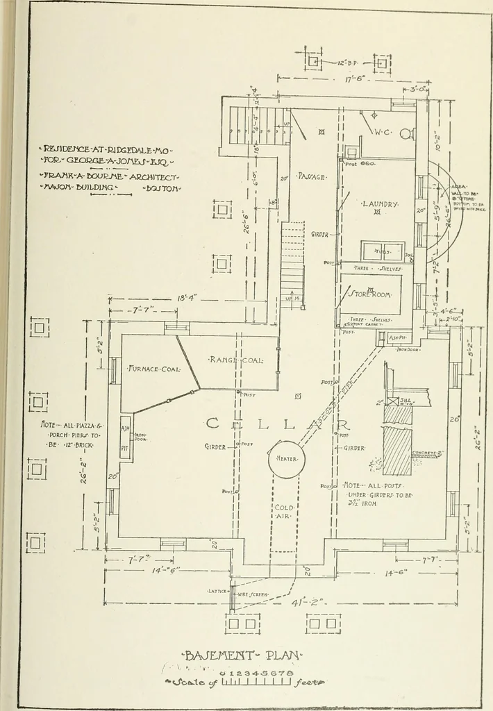 An illustration from Cyclopedia of architecture, carpentry, and building : a general reference work, 1912, leaf 474