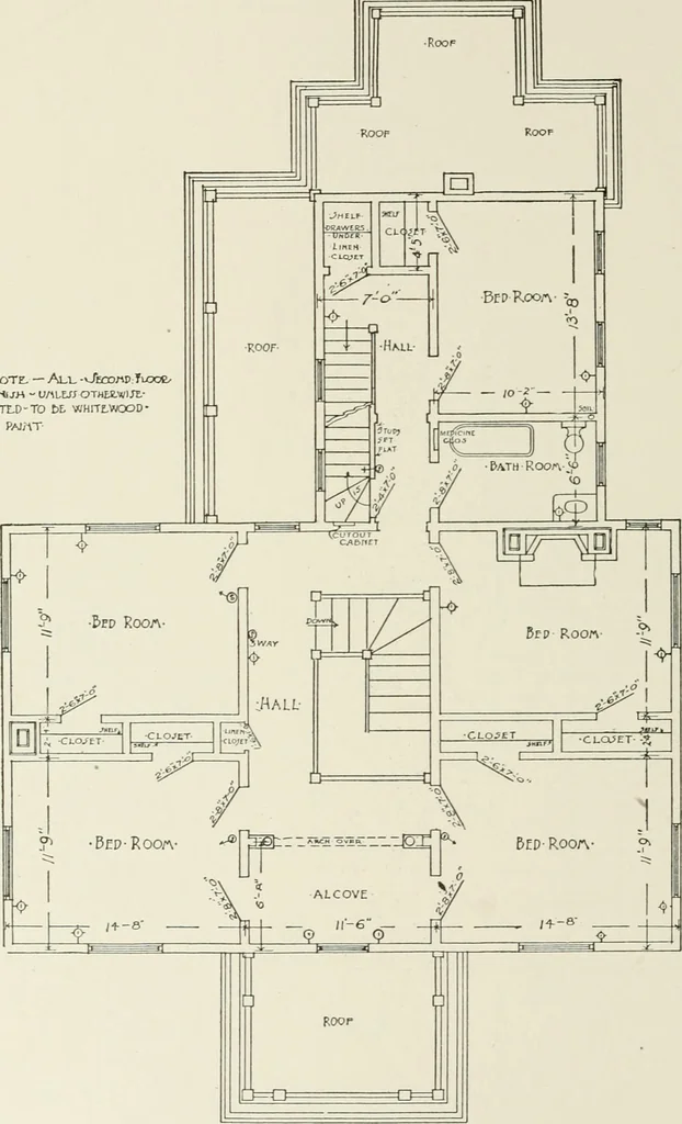 An illustration from Cyclopedia of architecture, carpentry, and building : a general reference work, 1912, leaf 483