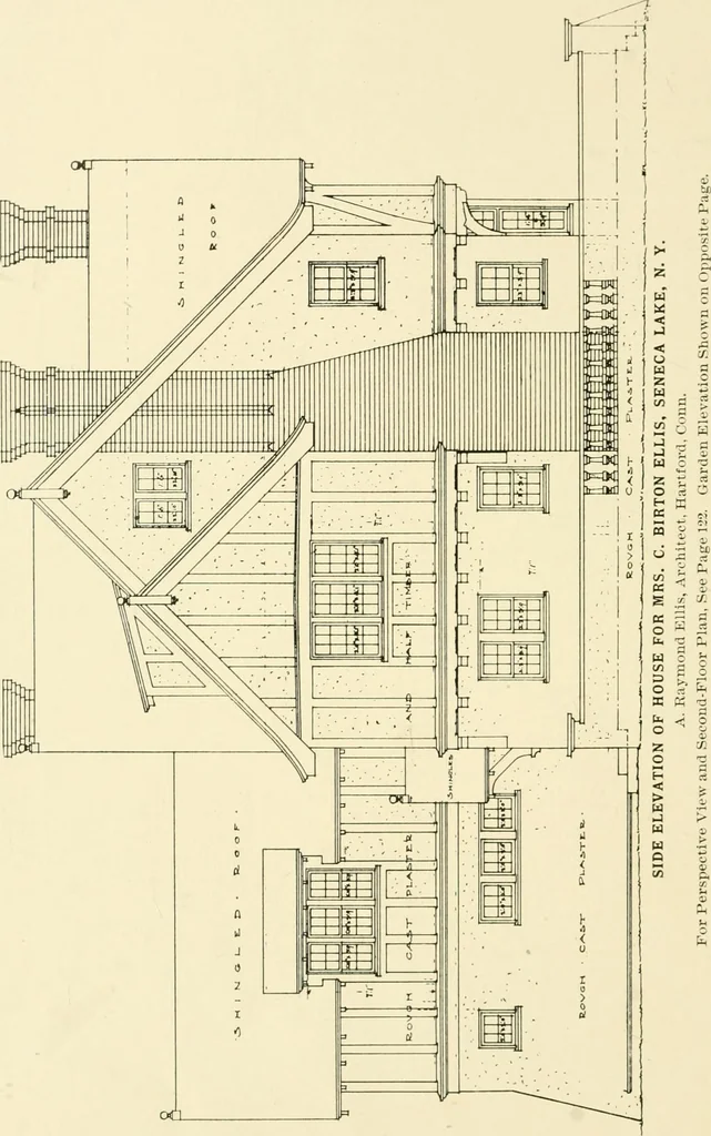 An illustration from Cyclopedia of architecture, carpentry, and building : a general reference work ..., 1907, leaf 166