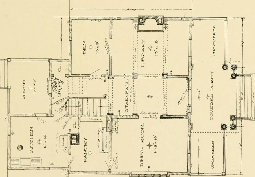 An illustration from Cyclopedia of architecture, carpentry, and building : a general reference work ..., 1907, leaf 247