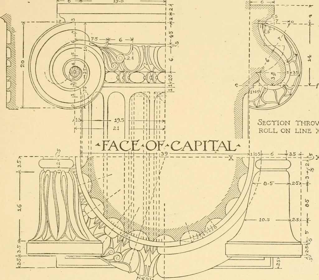 An illustration from Cyclopedia of architecture, carpentry, and building : a general reference work ..., 1907, leaf 341