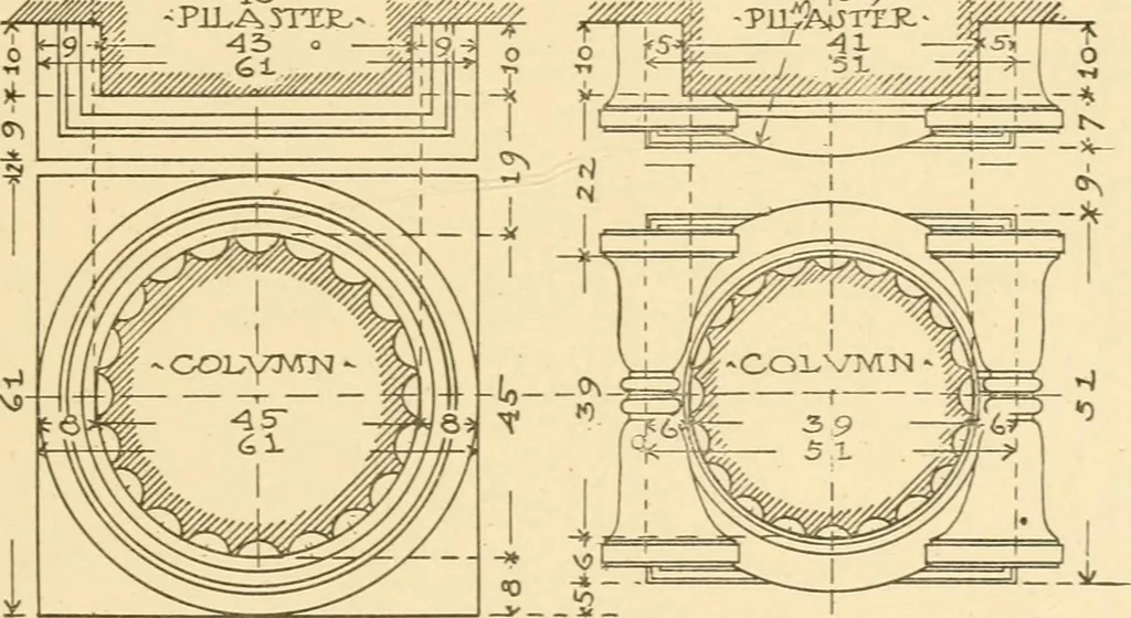 An illustration from Cyclopedia of architecture, carpentry, and building : a general reference work ..., 1907, leaf 349