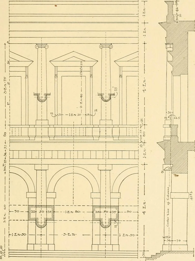 An illustration from Cyclopedia of architecture, carpentry, and building : a general reference work ..., 1907, leaf 411