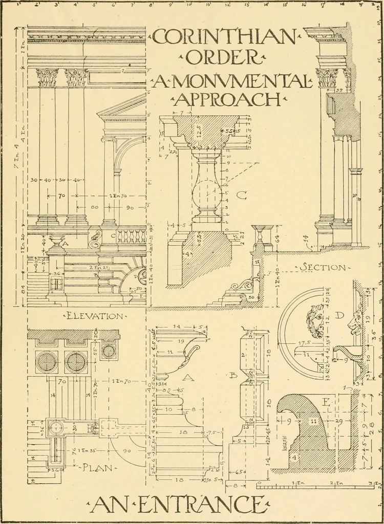 An illustration from Cyclopedia of architecture, carpentry, and building : a general reference work ..., 1907, leaf 455