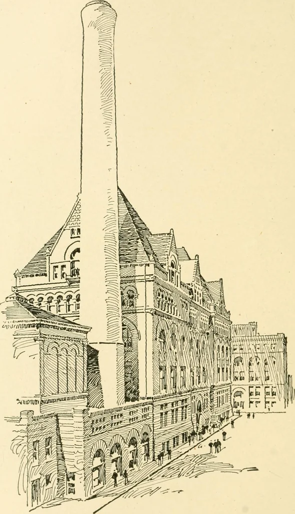 An illustration from Cyclopedia of architecture, carpentry, and building : a general reference work ..., 1907, leaf 90