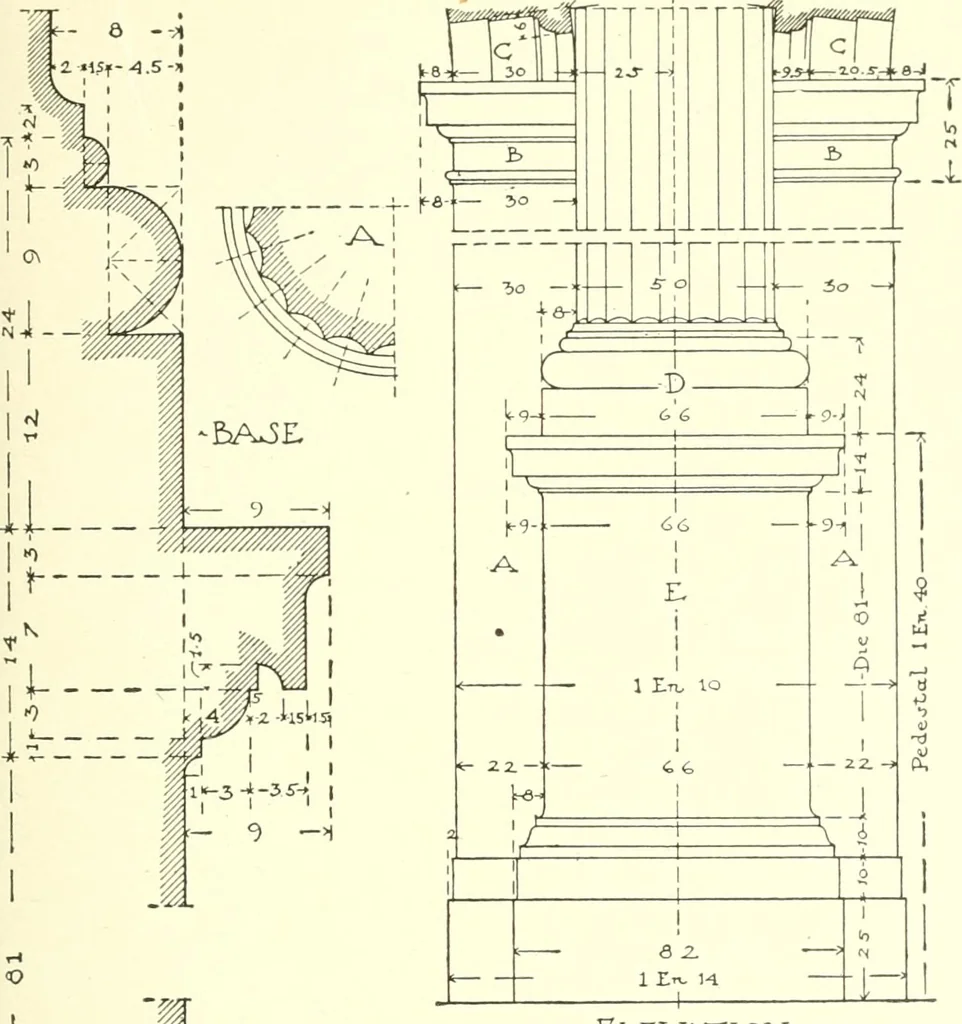 An illustration from Cyclopedia of architecture, carpentry, and building : a general reference work, 1912, leaf 334