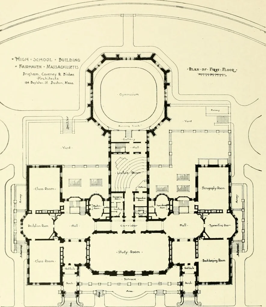 An illustration from Cyclopedia of architecture, carpentry, and building : a general reference work, 1912, leaf 437