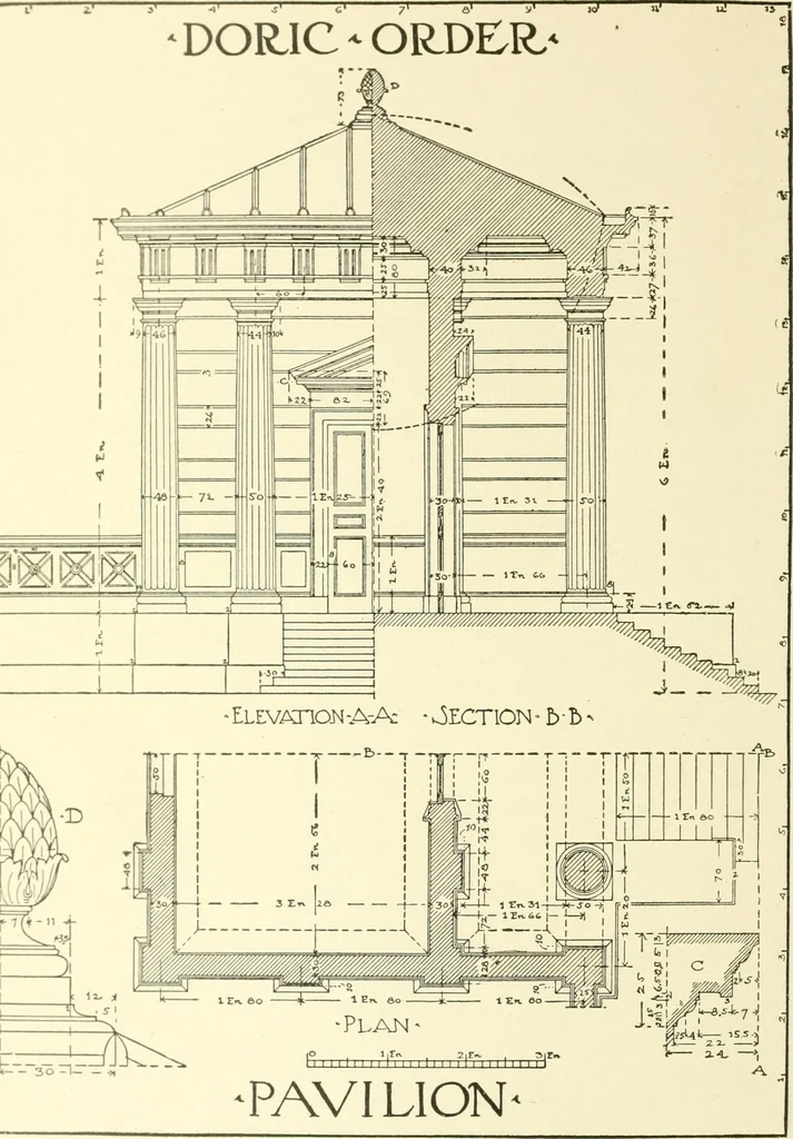 An illustration from Cyclopedia of architecture, carpentry, and building : a general reference work, 1912, leaf 447