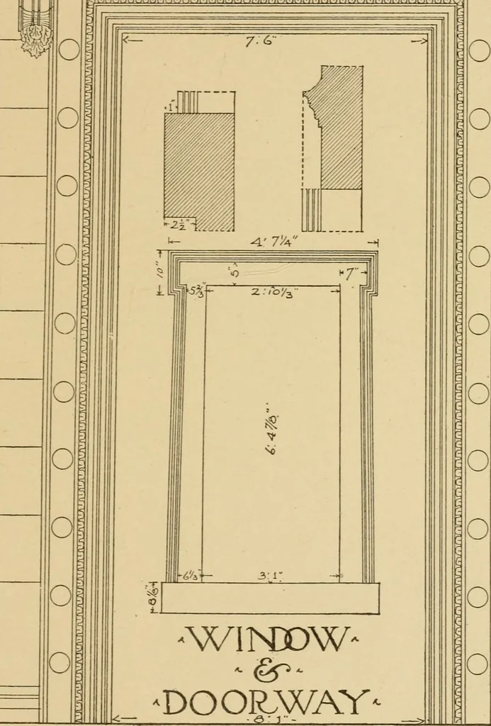 An illustration from Cyclopedia of architecture, carpentry, and building : a general reference work ..., 1907, leaf 182