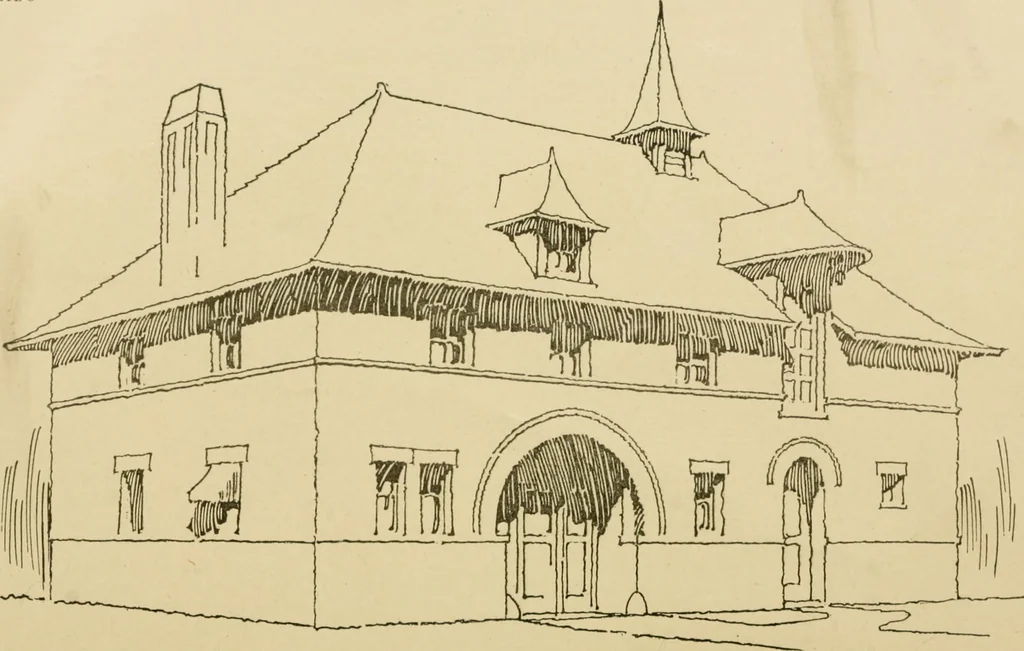 An illustration from Cyclopedia of architecture, carpentry, and building : a general reference work ..., 1907, leaf 413