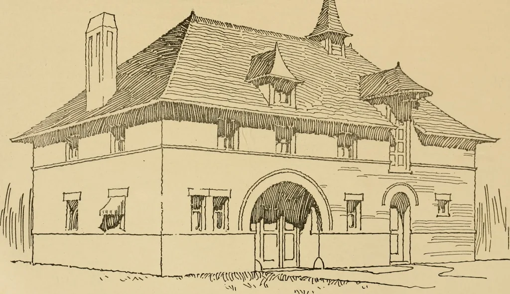 An illustration from Cyclopedia of architecture, carpentry, and building : a general reference work ..., 1907, leaf 414