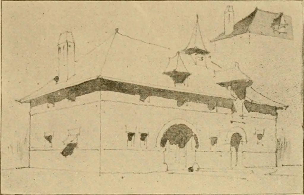 An illustration from Cyclopedia of architecture, carpentry, and building : a general reference work ..., 1907, leaf 416
