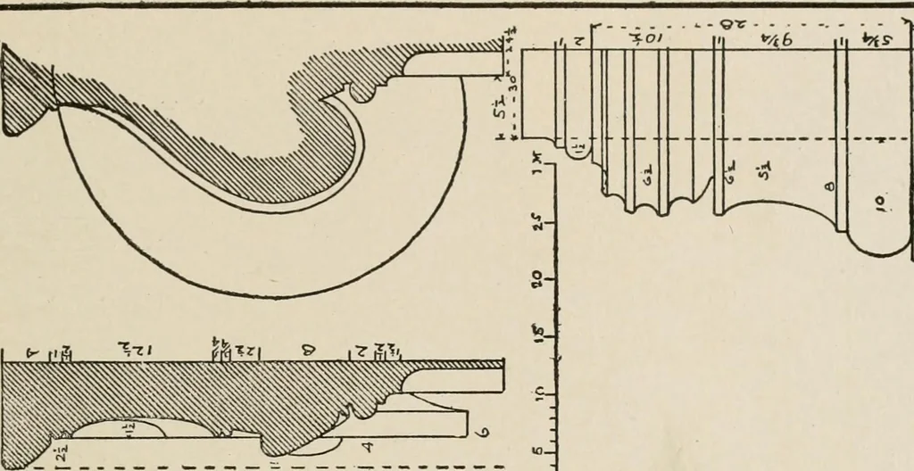 An illustration from Cyclopedia of architecture, carpentry, and building : a general reference work, 1912, leaf 123