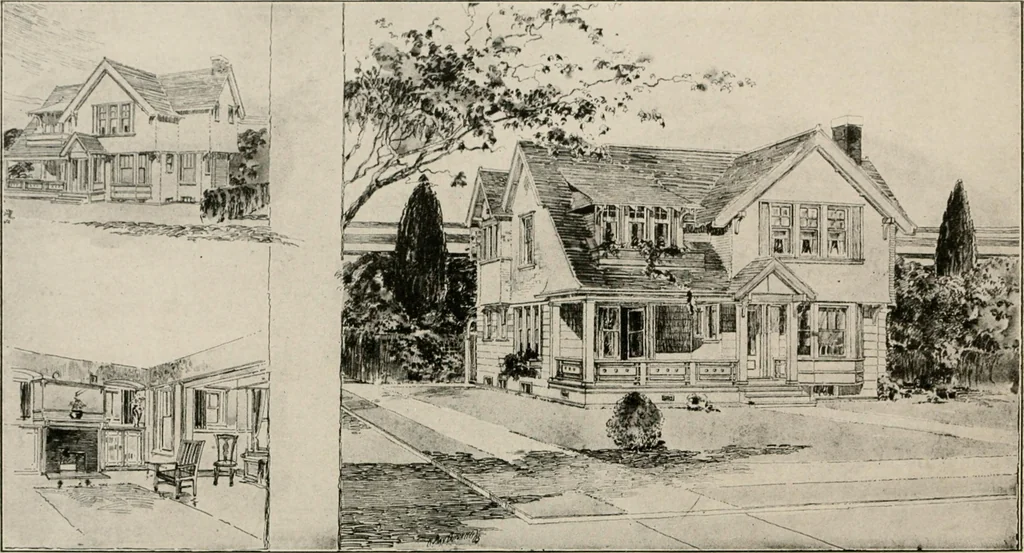 An illustration from Cyclopedia of architecture, carpentry, and building : a general reference work, 1912, leaf 342