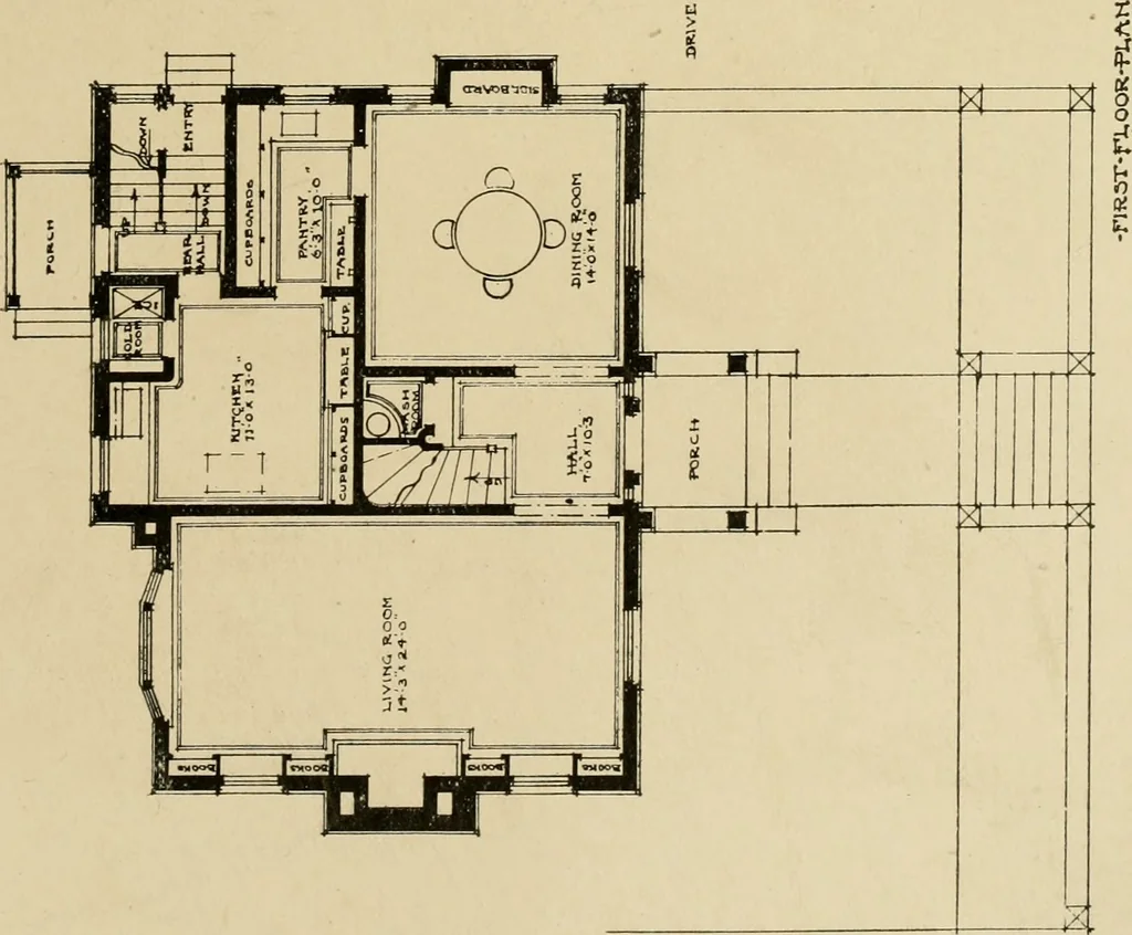 An illustration from Cyclopedia of architecture, carpentry, and building : a general reference work ..., 1907, leaf 136