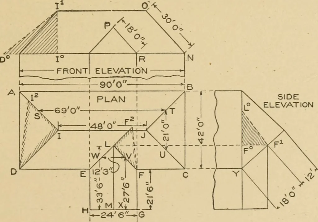 An illustration from Cyclopedia of architecture, carpentry, and building : a general reference work ..., 1907, leaf 304