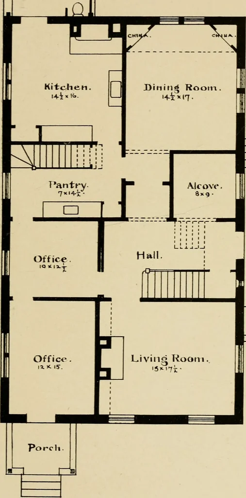 An illustration from Cyclopedia of architecture, carpentry, and building : a general reference work ..., 1907, leaf 312