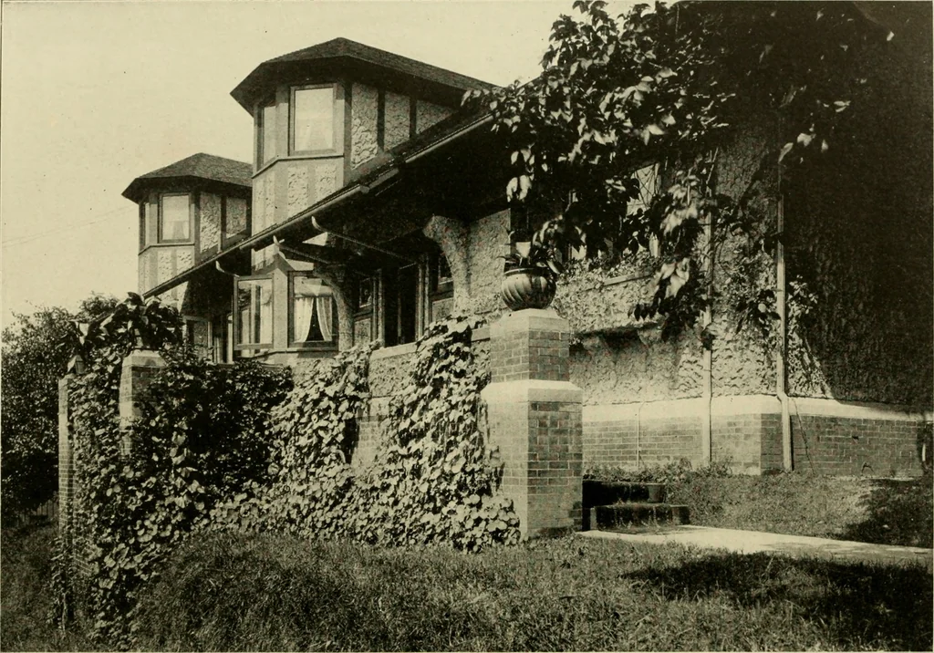 An illustration from Cyclopedia of architecture, carpentry, and building : a general reference work ..., 1907, leaf 351