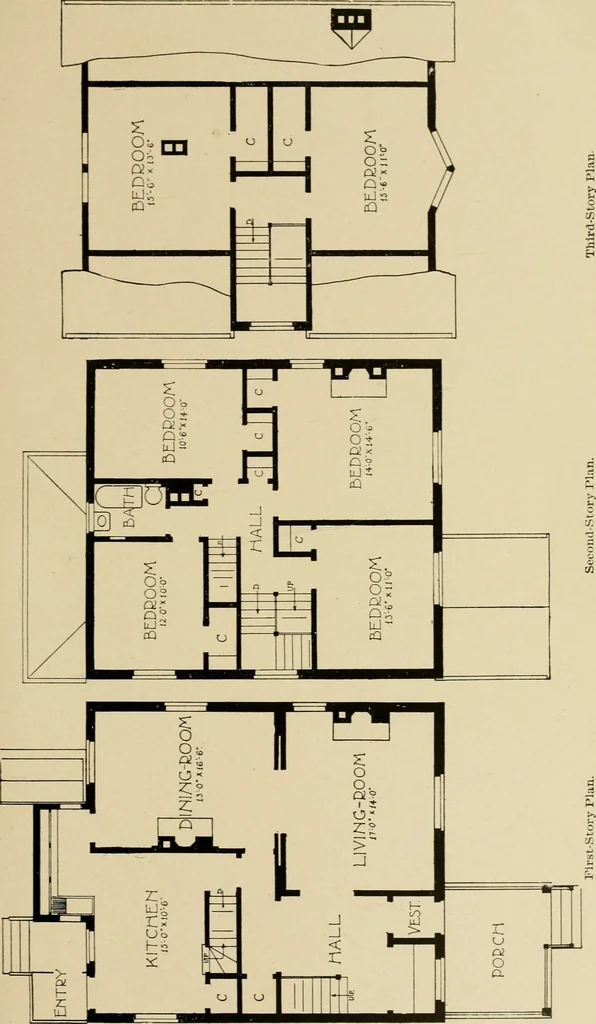 An illustration from Cyclopedia of architecture, carpentry, and building : a general reference work ..., 1907, leaf 138