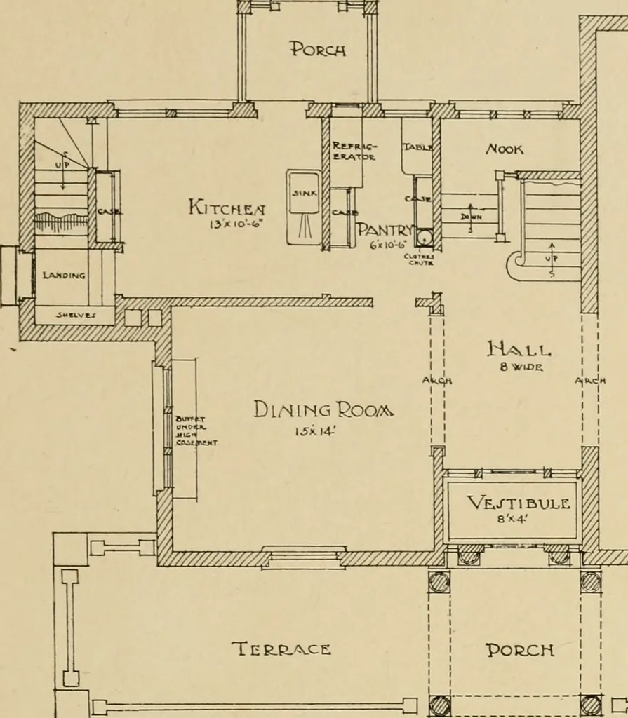 An illustration from Cyclopedia of architecture, carpentry, and building : a general reference work ..., 1907, leaf 98