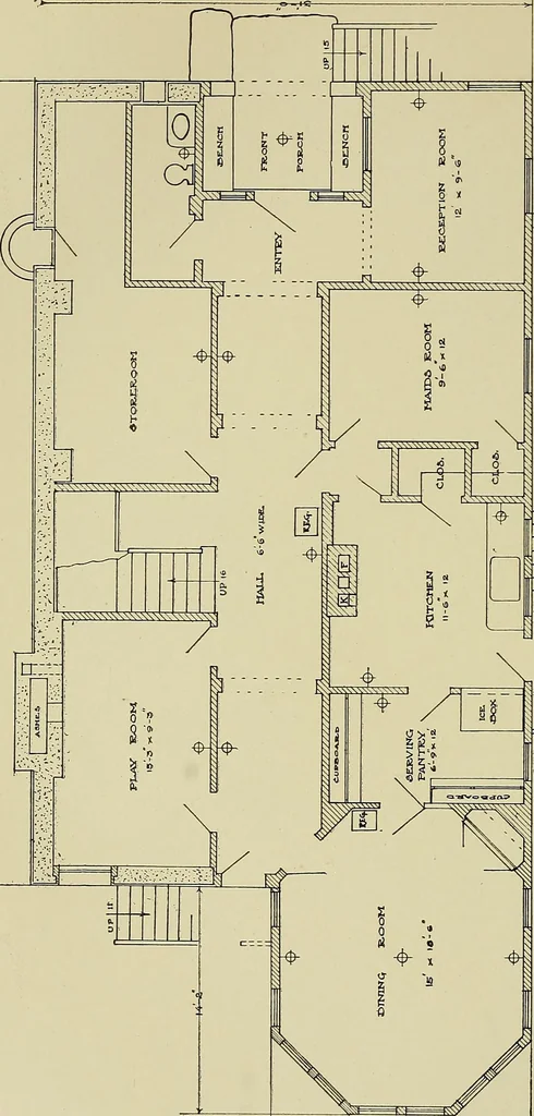 An illustration from Cyclopedia of architecture, carpentry, and building; a general reference work .., 1912, leaf 116