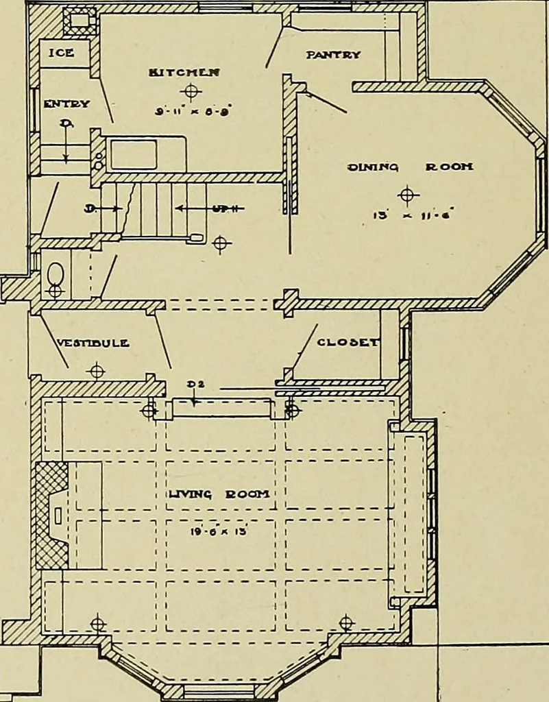 An illustration from Cyclopedia of architecture, carpentry, and building; a general reference work .., 1912, leaf 288