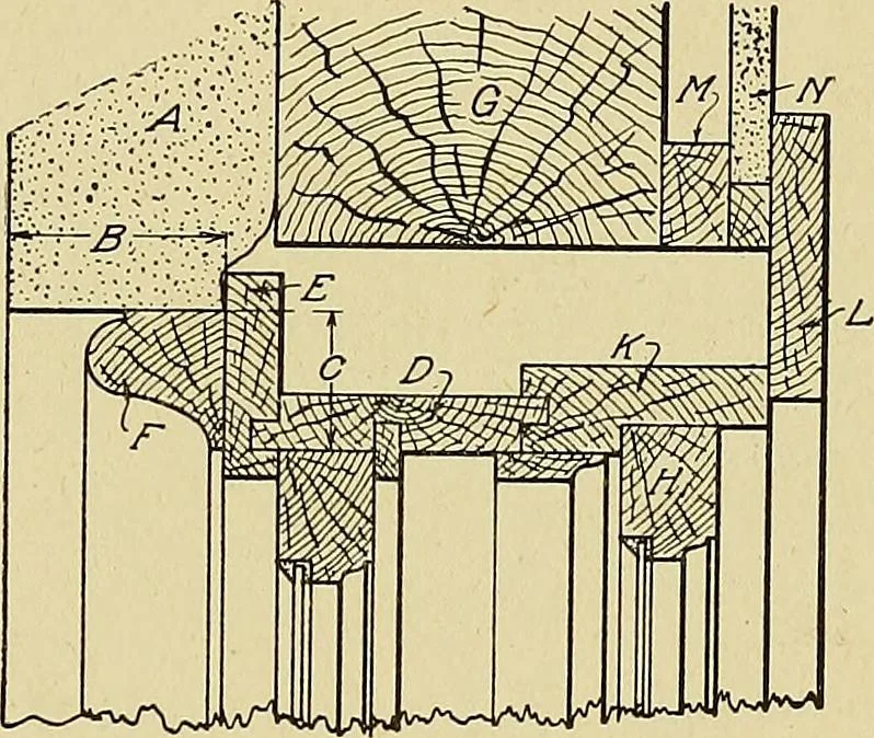 An illustration from Cyclopedia of architecture, carpentry, and building; a general reference work .., 1912, leaf 303