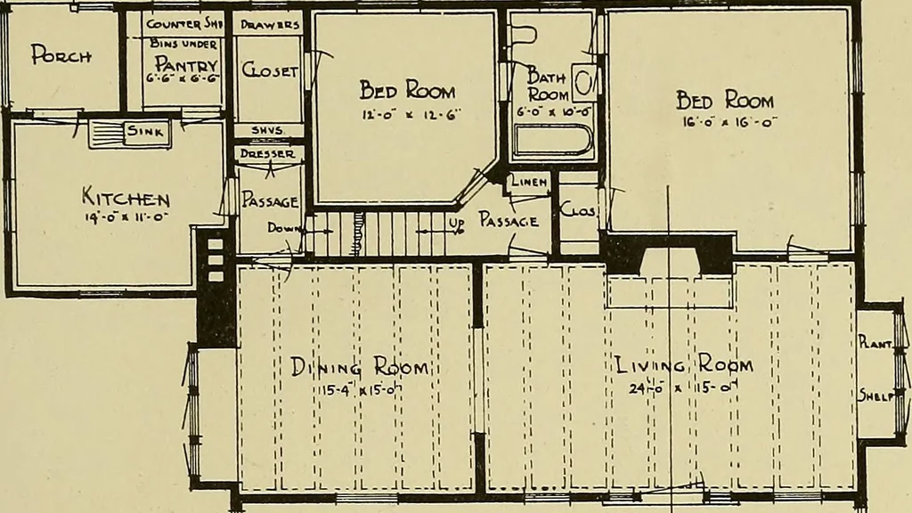 An illustration from Cyclopedia of architecture, carpentry, and building; a general reference work .., 1912, leaf 345