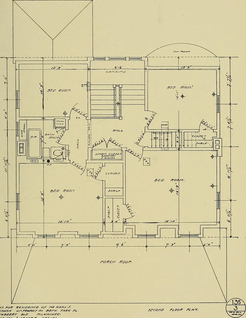 An illustration from Cyclopedia of architecture, carpentry, and building; a general reference work .., 1912, leaf 385