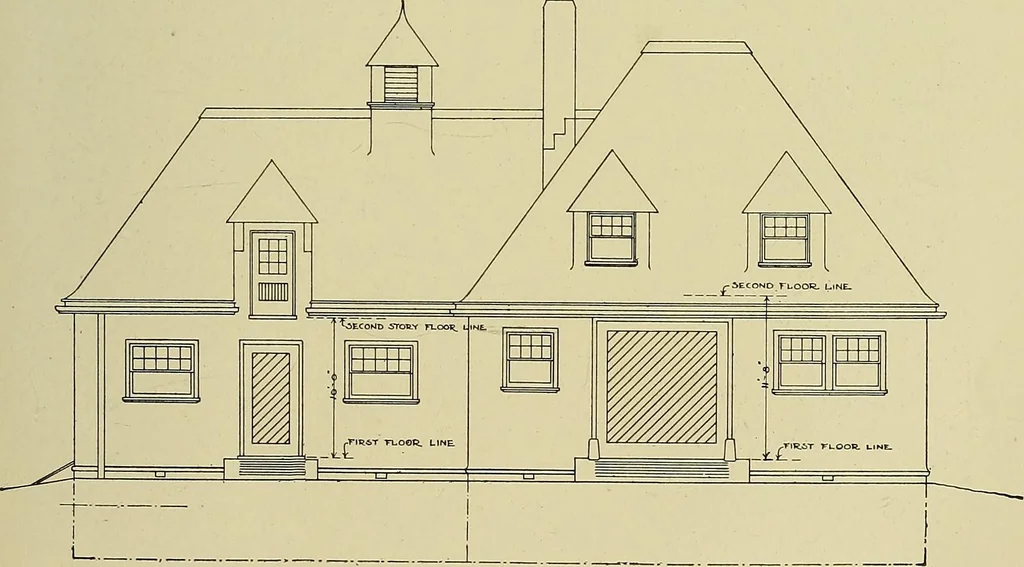 An illustration from Cyclopedia of architecture, carpentry, and building; a general reference work .., 1912, leaf 97