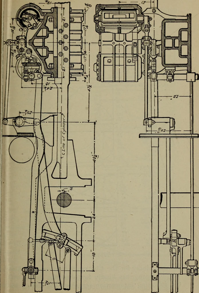 An illustration from Cyclopedia of locomotive engineering, with examination questions and answers; a practical manual on the construction care and management of modern locomotives, 1916, leaf 194