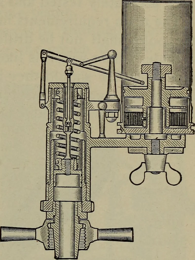 An illustration from Cyclopedia of locomotive engineering, with examination questions and answers; a practical manual on the construction care and management of modern locomotives, 1916, leaf 208