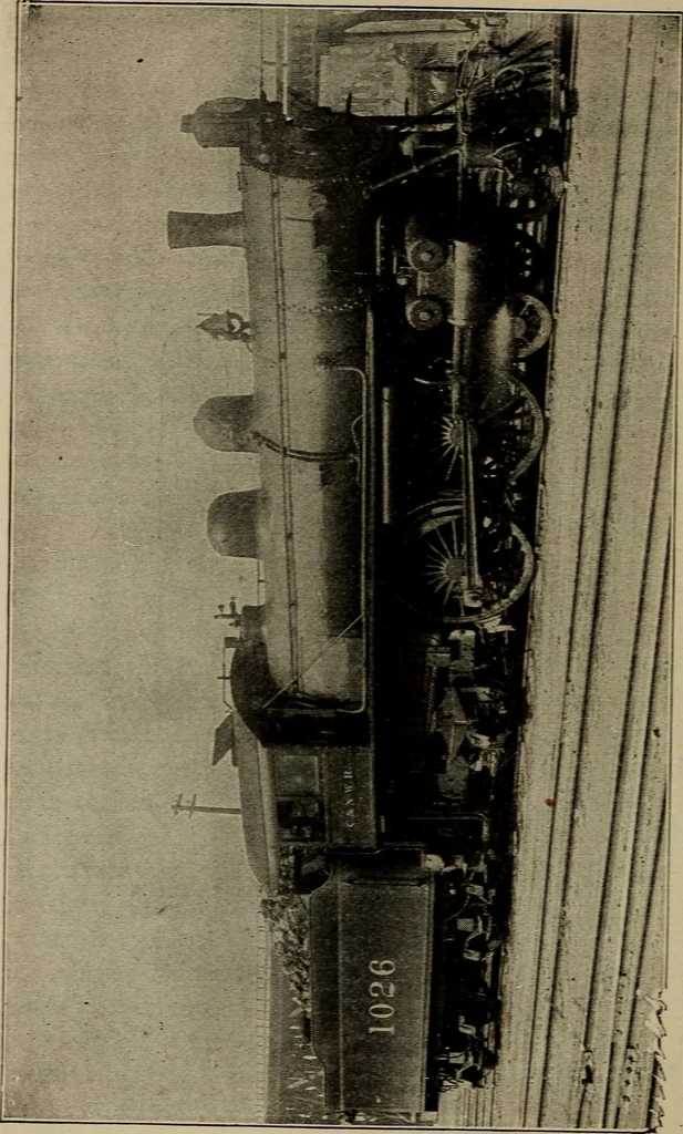 An illustration from Cyclopedia of locomotive engineering, with examination questions and answers; a practical manual on the construction care and management of modern locomotives, 1916, leaf 277