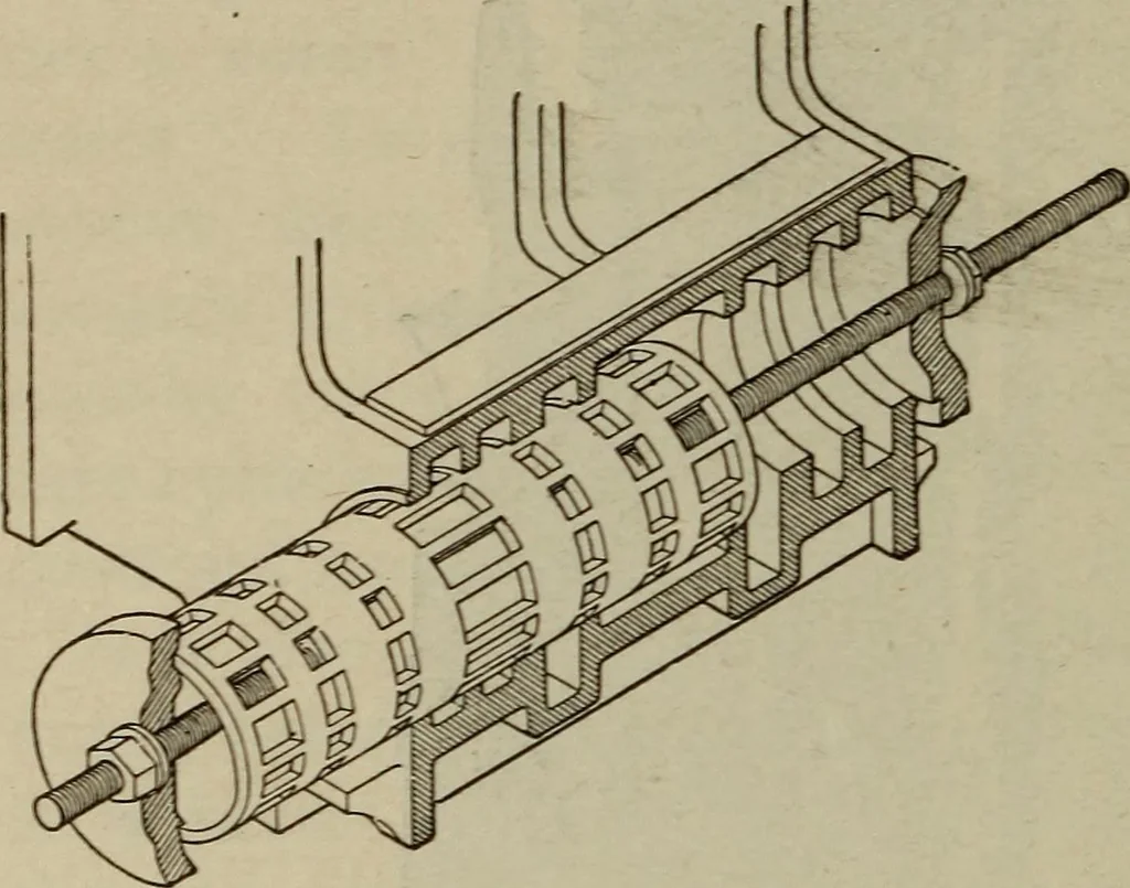 An illustration from Cyclopedia of locomotive engineering, with examination questions and answers; a practical manual on the construction care and management of modern locomotives, 1916, leaf 281