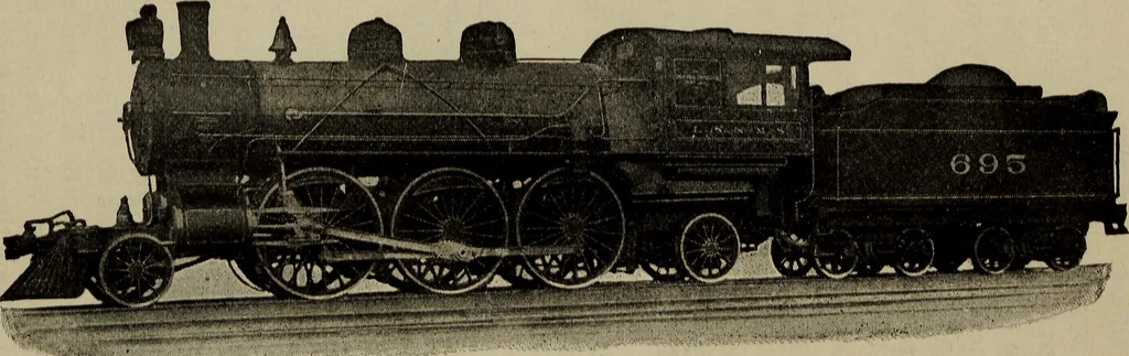 An illustration from Cyclopedia of locomotive engineering, with examination questions and answers; a practical manual on the construction care and management of modern locomotives, 1916, leaf 329