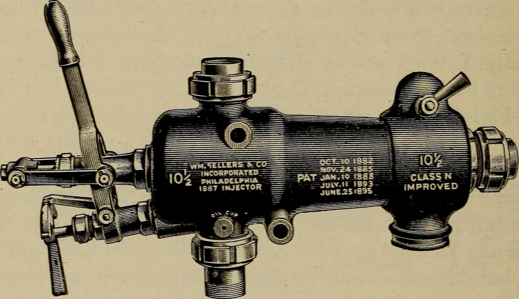 An illustration from Cyclopedia of locomotive engineering, with examination questions and answers; a practical manual on the construction care and management of modern locomotives, 1916, leaf 345