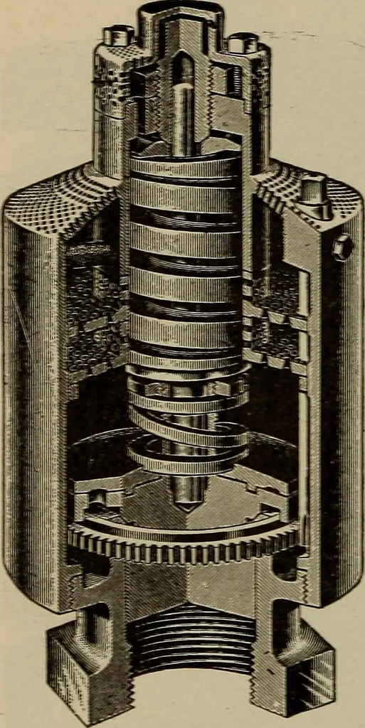 An illustration from Cyclopedia of locomotive engineering, with examination questions and answers; a practical manual on the construction care and management of modern locomotives, 1916, leaf 405