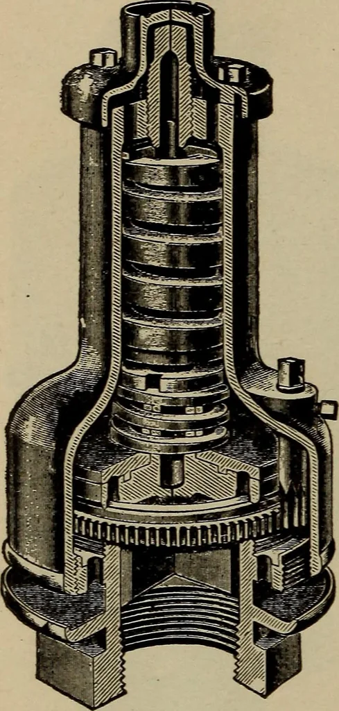 An illustration from Cyclopedia of locomotive engineering, with examination questions and answers; a practical manual on the construction care and management of modern locomotives, 1916, leaf 407